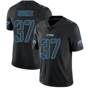 Men's Amani Hooker Tennessee Titans Nike Limited Jersey - Black Impact