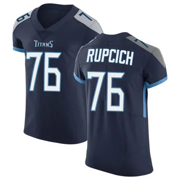 Men's Andrew Rupcich Tennessee Titans Nike Elite Vapor Untouchable Jersey - Navy