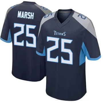 Men's Armani Marsh Tennessee Titans Nike Game Jersey - Navy