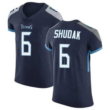 Men's Caleb Shudak Tennessee Titans Nike Elite Vapor Untouchable Jersey - Navy