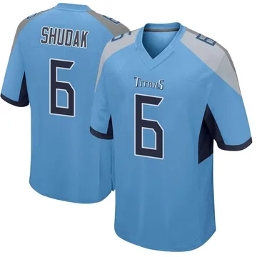 Men's Caleb Shudak Tennessee Titans Nike Game Jersey - Light Blue