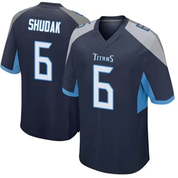 Men's Caleb Shudak Tennessee Titans Nike Game Jersey - Navy