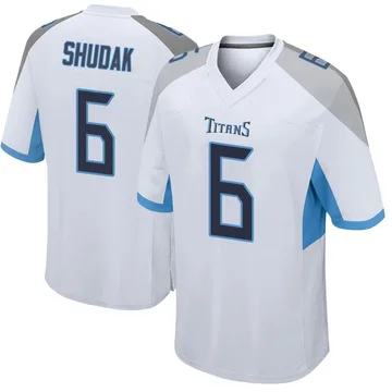 Men's Caleb Shudak Tennessee Titans Nike Game Jersey - White