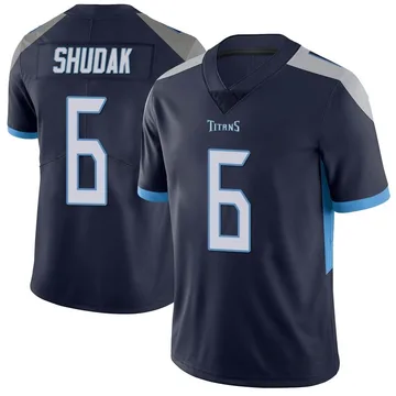 Men's Caleb Shudak Tennessee Titans Nike Limited Vapor Untouchable Jersey - Navy