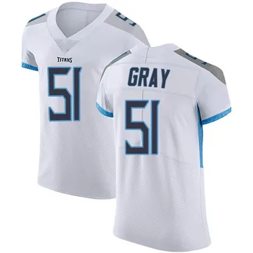 Men's Cedric Gray Tennessee Titans Nike Elite Vapor Untouchable Jersey - White