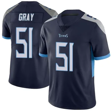 Men's Cedric Gray Tennessee Titans Nike Limited Vapor Untouchable Jersey - Navy