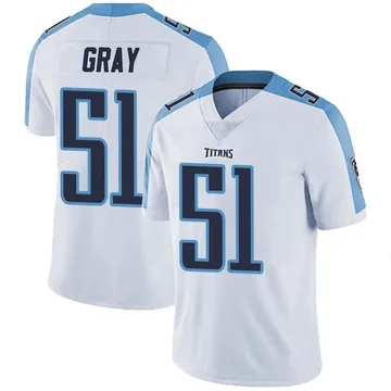 Men's Cedric Gray Tennessee Titans Nike Limited Vapor Untouchable Jersey - White