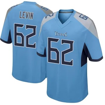 Men's Corey Levin Tennessee Titans Nike Game Jersey - Light Blue