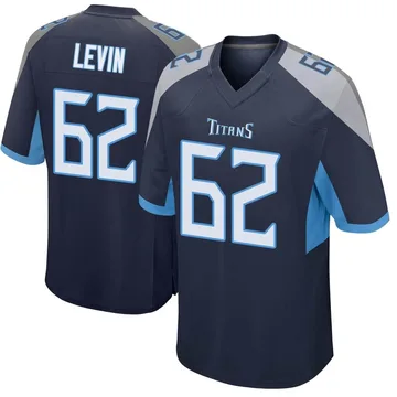 Men's Corey Levin Tennessee Titans Nike Game Jersey - Navy