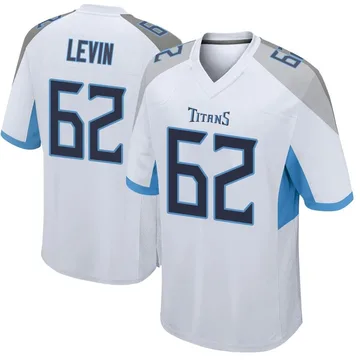 Men's Corey Levin Tennessee Titans Nike Game Jersey - White