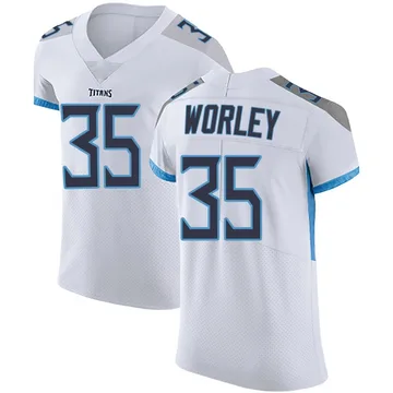 Men's Daryl Worley Tennessee Titans Nike Elite Vapor Untouchable Jersey - White