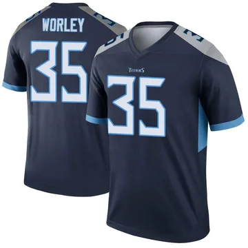 Men's Daryl Worley Tennessee Titans Nike Legend Jersey - Navy