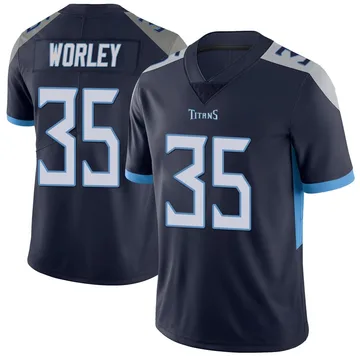 Men's Daryl Worley Tennessee Titans Nike Limited Vapor Untouchable Jersey - Navy