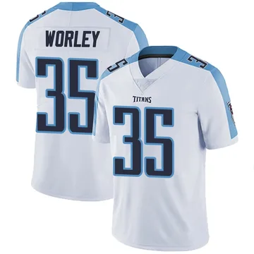 Men's Daryl Worley Tennessee Titans Nike Limited Vapor Untouchable Jersey - White