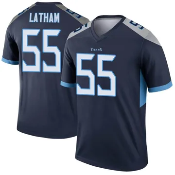 Men's JC Latham Tennessee Titans Nike Legend Jersey - Navy