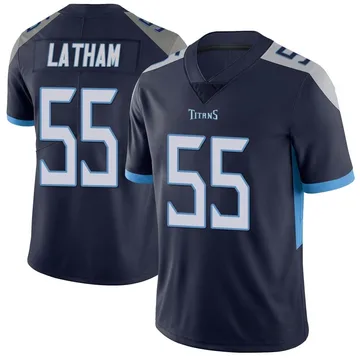 Men's JC Latham Tennessee Titans Nike Limited Vapor Untouchable Jersey - Navy