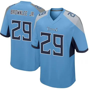 Men's Jarvis Brownlee Jr. Tennessee Titans Nike Game Jersey - Light Blue