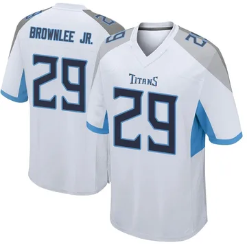 Men's Jarvis Brownlee Jr. Tennessee Titans Nike Game Jersey - White