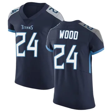 Men's Julius Wood Tennessee Titans Nike Elite Vapor Untouchable Jersey - Navy