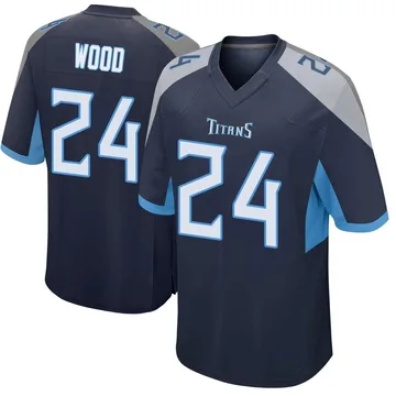 Men's Julius Wood Tennessee Titans Nike Game Jersey - Navy