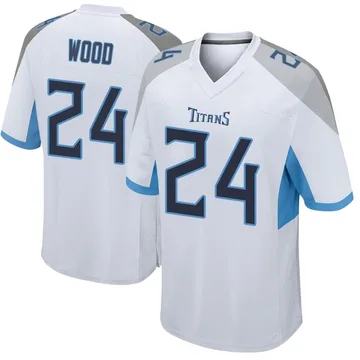 Men's Julius Wood Tennessee Titans Nike Game Jersey - White