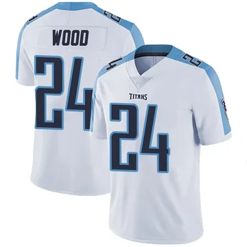 Men's Julius Wood Tennessee Titans Nike Limited Vapor Untouchable Jersey - White