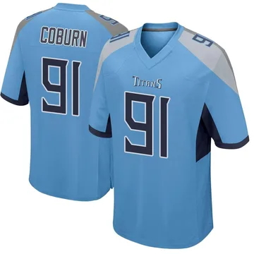 Men's Keondre Coburn Tennessee Titans Nike Game Jersey - Light Blue