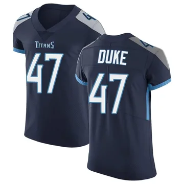 Men's Khalid Duke Tennessee Titans Nike Elite Vapor Untouchable Jersey - Navy