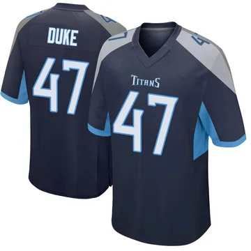 Men's Khalid Duke Tennessee Titans Nike Game Jersey - Navy