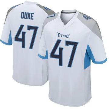 Men's Khalid Duke Tennessee Titans Nike Game Jersey - White