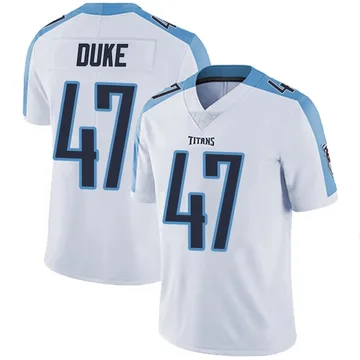 Men's Khalid Duke Tennessee Titans Nike Limited Vapor Untouchable Jersey - White