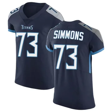 Men's Lachavious Simmons Tennessee Titans Nike Elite Vapor Untouchable Jersey - Navy