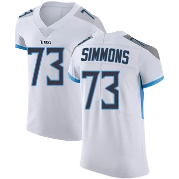 Men's Lachavious Simmons Tennessee Titans Nike Elite Vapor Untouchable Jersey - White