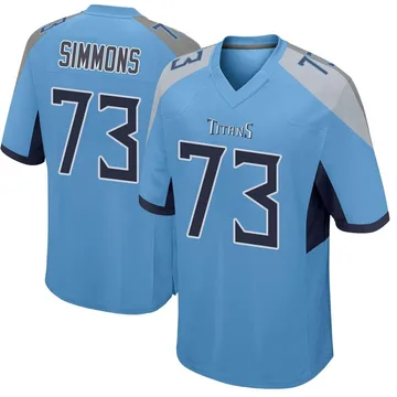 Men's Lachavious Simmons Tennessee Titans Nike Game Jersey - Light Blue