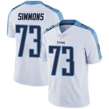 Men's Lachavious Simmons Tennessee Titans Nike Limited Vapor Untouchable Jersey - White