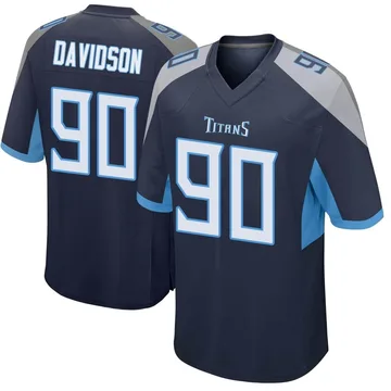 Men's Marlon Davidson Tennessee Titans Nike Game Jersey - Navy