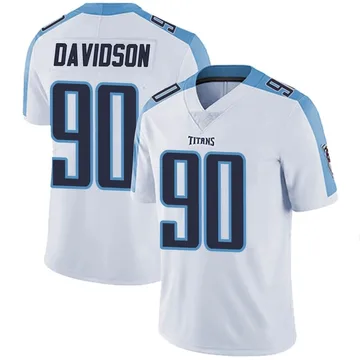 Men's Marlon Davidson Tennessee Titans Nike Limited Vapor Untouchable Jersey - White