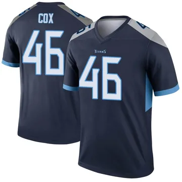 Men's Morgan Cox Tennessee Titans Nike Legend Jersey - Navy