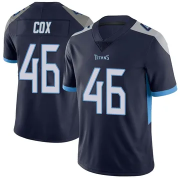 Men's Morgan Cox Tennessee Titans Nike Limited Vapor Untouchable Jersey - Navy