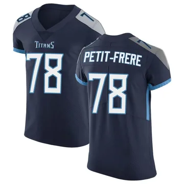 Men's Nicholas Petit-Frere Tennessee Titans Nike Elite Vapor Untouchable Jersey - Navy