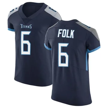 Men's Nick Folk Tennessee Titans Nike Elite Vapor Untouchable Jersey - Navy