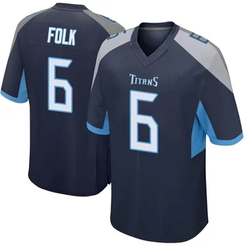 Men's Nick Folk Tennessee Titans Nike Game Jersey - Navy