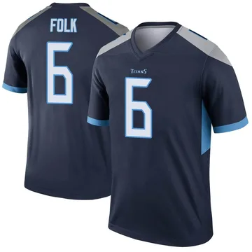 Men's Nick Folk Tennessee Titans Nike Legend Jersey - Navy