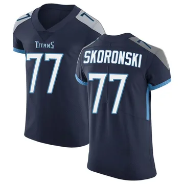 Men's Peter Skoronski Tennessee Titans Nike Elite Vapor Untouchable Jersey - Navy