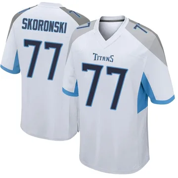 Men's Peter Skoronski Tennessee Titans Nike Game Jersey - White