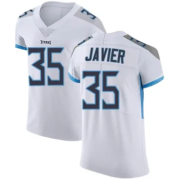 Men's Robert Javier Tennessee Titans Nike Elite Vapor Untouchable Jersey - White