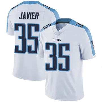 Men's Robert Javier Tennessee Titans Nike Limited Vapor Untouchable Jersey - White