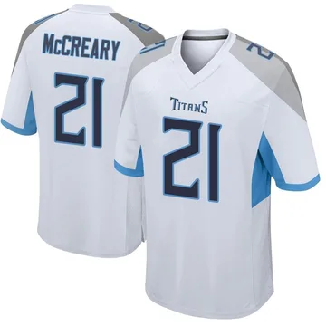 Men's Roger McCreary Tennessee Titans Nike Game Jersey - White