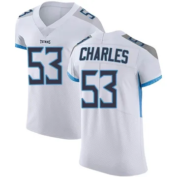 Men's Saahdiq Charles Tennessee Titans Nike Elite Vapor Untouchable Jersey - White