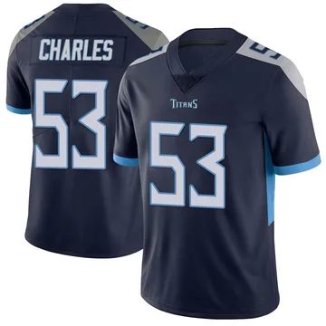 Men's Saahdiq Charles Tennessee Titans Nike Limited Vapor Untouchable Jersey - Navy